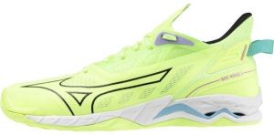Mizuno WAVE MIRAGE 5 Pánska halová obuv, reflexný neón, veľkosť 44.5