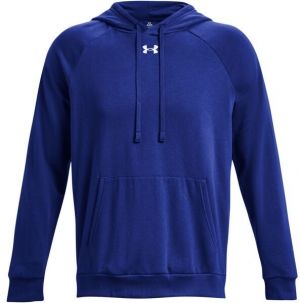 Under Armour RIVAL FLEECE HOODIE Pánska mikina, modrá, veľkosť
