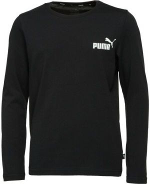 Puma ESS NO.1 LOGO LS TEE B Detské  športové tričko, čierna, veľkosť