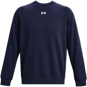 Under Armour RIVAL FLEECE CREW Pánska mikina, tmavo modrá, veľkosť S