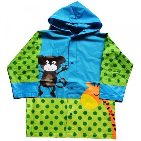 Pidilidi MONKEY Detský pršiplášť, zelená, veľkosť 3-4Y