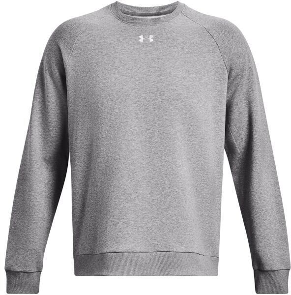 Under Armour RIVAL FLEECE CREW Pánska mikina, sivá, veľkosť