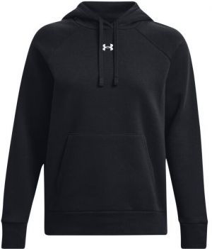 Under Armour RIVAL FLEECE HOODIE Dámska mikina, čierna, veľkosť S
