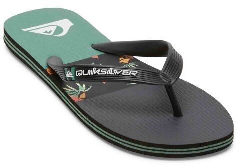 Quiksilver MOLOKAI STRIPE Pánske žabky, čierna, veľkosť 40