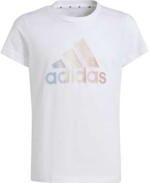 adidas BIG LOGO T-SHIRT Dievčenské tričko, biela, veľkosť