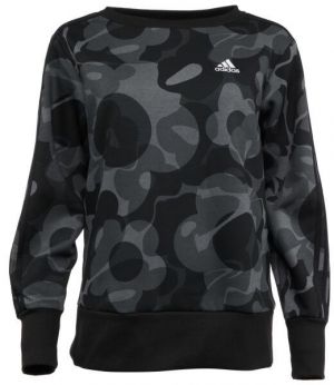 adidas AOP SWT Dámska mikina, čierna, veľkosť