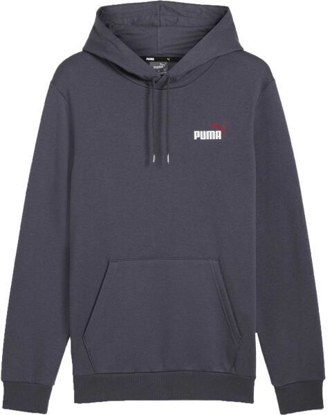 Puma ESS+2 COL SMALL LOGO HOODIE FL Pánska mikina, tmavo sivá, veľkosť