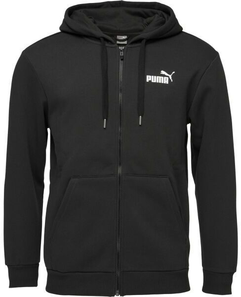 Puma POWER GRAPHIC FULL ZIP HOODIE FL Pánska mikina, čierna, veľkosť