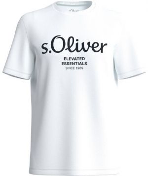s.Oliver LOGO T-NOOS Pánske tričko, biela, veľkosť