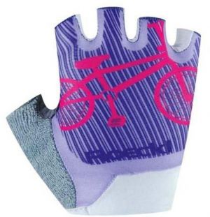 Roeckl TRAPANI JR Detské cyklistické rukavice, fialová, veľkosť 6Y