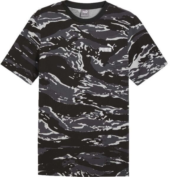 Puma ESSENTIALS+ CAMO AOP TEE Pánske tričko, čierna, veľkosť
