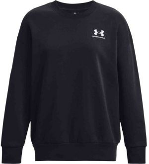Under Armour ESSENTIAL FLC OS CREW Dámska mikina, čierna, veľkosť M