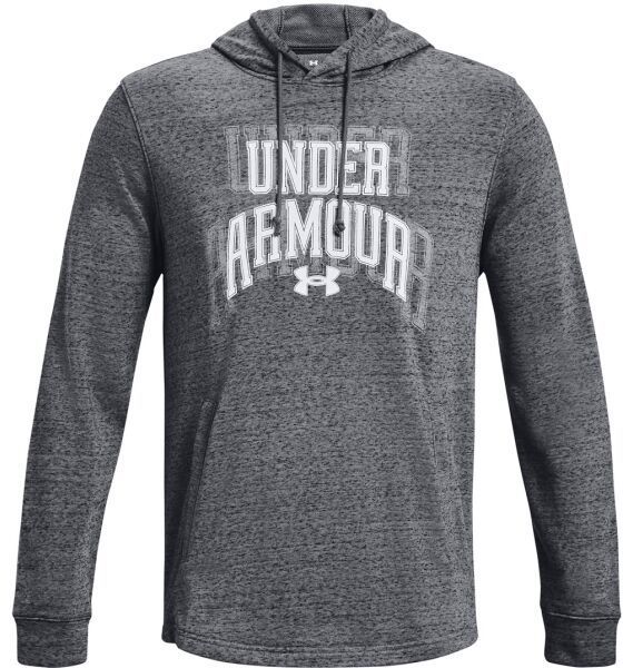 Under Armour RIVAL TERRY GRAPHIC Pánska mikina, tmavo sivá, veľkosť L