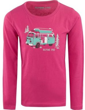 ALPINE PRO ACEFO Detské tričko, ružová, veľkosť 104-110