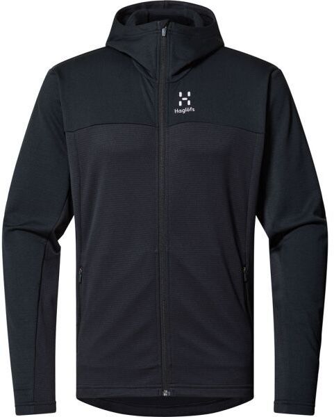 HAGLÖFS LARK MID HOOD Pánska mikina, čierna, veľkosť