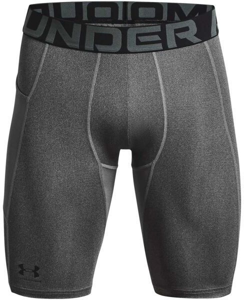 Under Armour HG ARMOUR LONG SHORTS Pánske kompresné kraťasy, sivá, veľkosť S