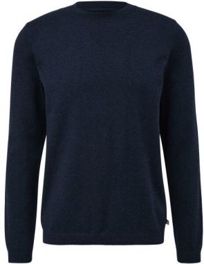 s.Oliver QS KNITTED PULLOVER NOOS Pánsky sveter, tmavo modrá, veľkosť