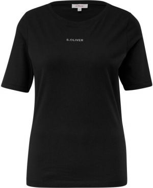 s.Oliver RL T-SHIRT NOOS Dámske tričko, čierna, veľkosť