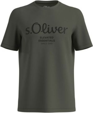 s.Oliver RLBS T-SHIRT SS NOOS Pánske tričko, khaki, veľkosť XXXL