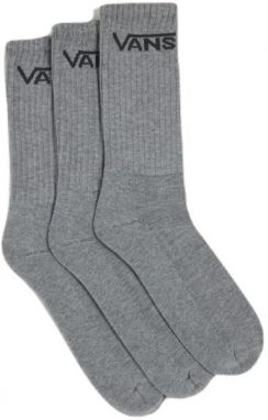 Vans CLASSIC CREW 3PK Pánske ponožky, sivá, veľkosť