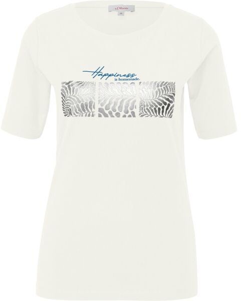 s.Oliver RL T-SHIRT Dámske tričko, biela, veľkosť