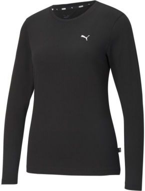 Puma ESSENTIALS LONG SLEEVE TEE Dámske tričko, černá, veľkosť