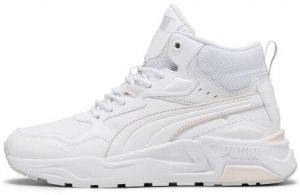 Puma TRINITY LITE MID Pánska voľnočasová obuv, biela, veľkosť 43