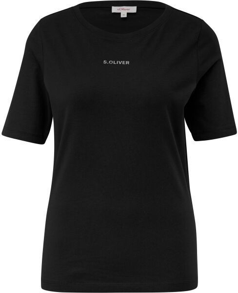 s.Oliver RL T-SHIRT NOOS Dámske tričko, čierna, veľkosť