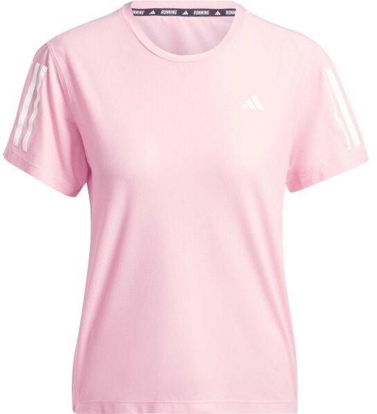 adidas OWN THE RUN T-SHIRT Dámske bežecké tričko, ružová, veľkosť