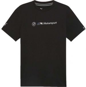 Puma BMW M MOTORSPORT LOGO TEE+ Pánske tričko, čierna, veľkosť