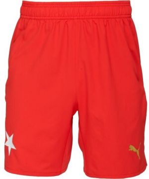 Puma SKS SHORTS PROMO Pánske futbalové šortky, červená, veľkosť