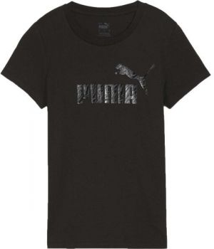 Puma ESSENTIALS + ANIMAL TEE Dámske tričko, čierna, veľkosť