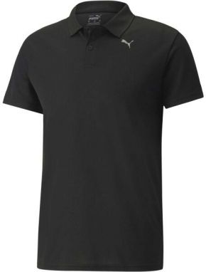Puma PERFORMANCE POLO Pánske polo tričko, čierna, veľkosť