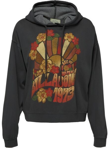 Billabong KEEP RIDIN Dámska mikina, tmavo sivá, veľkosť