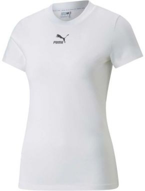 Puma CLASSICS SLIM TEE Dámske tričko, biela, veľkosť