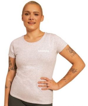 GymBeam BEASTPINK Dámske tričko, sivá, veľkosť