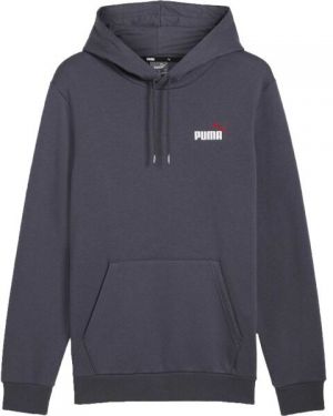 Puma ESS+2 COL SMALL LOGO HOODIE FL Pánska mikina, tmavo sivá, veľkosť
