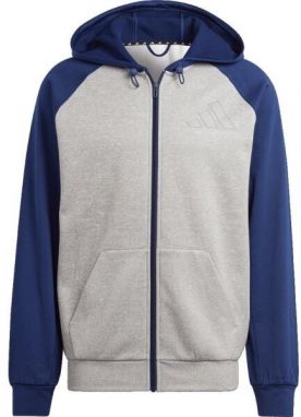 adidas GG BL FZ HD Pánska mikina, sivá, veľkosť