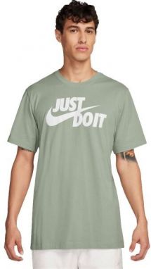 Nike NSW TEE JUST DO IT SWOOSH Pánske tričko, svetlo zelená, veľkosť