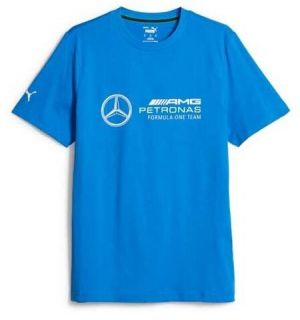 Puma MERCEDES-AMG PETRONAS F1 TEAM ESSENTIALS Pánske tričko, modrá, veľkosť