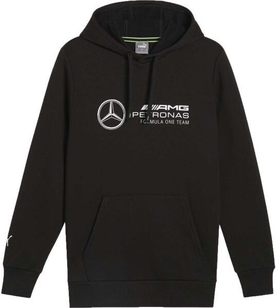 Puma MERCEDES-AMG PETRONAS F1 ESSENTIALS HOODIE Pánska mikina, čierna, veľkosť
