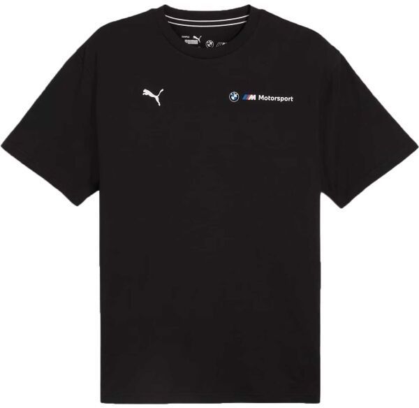 Puma BMW M MOTORSPORT ESSENTIALS+ LOGO TEE Pánske tričko, čierna, veľkosť