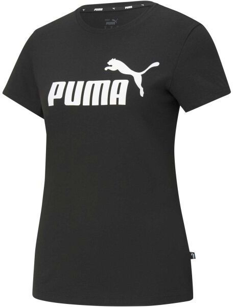 Puma ESS LOGO TEE Dámske tričko, čierna, veľkosť