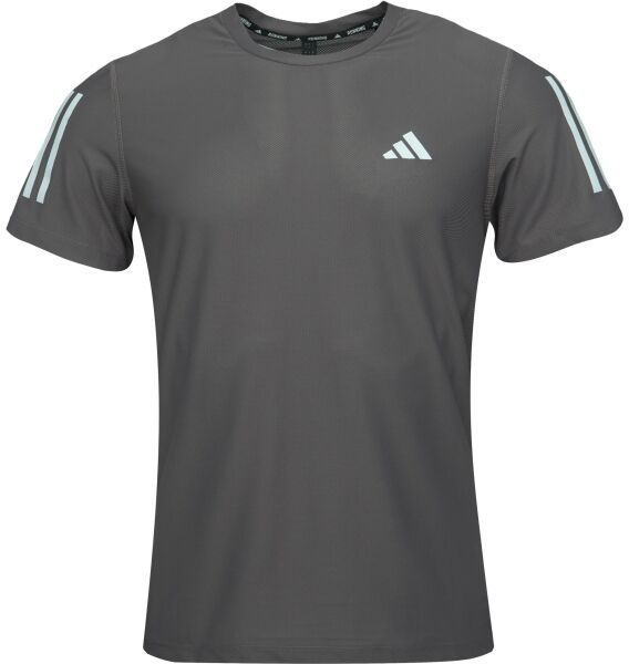 adidas OWN THE RUN TEE Pánske bežecké tričko, tmavo sivá, veľkosť