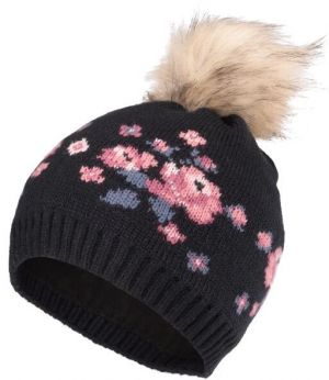 Lewro PRIMROSE Dievčenská pletená čiapka, tmavo modrá, veľkosť 12-15Y