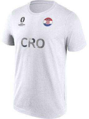 FANATICS UEFA EURO 2024 CROATIA NATION FLAG Pánske tričko, biela, veľkosť