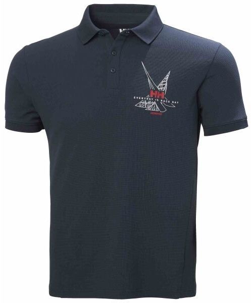 Helly Hansen HP RACE POLO Pánske tričko, tmavo modrá, veľkosť