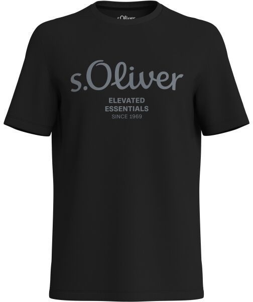 s.Oliver RLBS T-SHIRT SS NOOS Pánske tričko, čierna, veľkosť