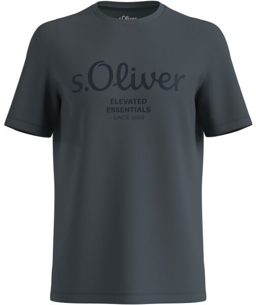 s.Oliver RLBS T-SHIRT SS NOOS Pánske tričko, tmavo sivá, veľkosť