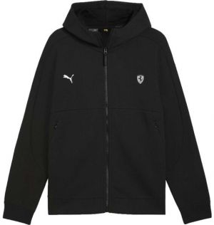 Puma FERRARI STYLE SWEAT JACKET Pánská mikina, čierna, veľkosť